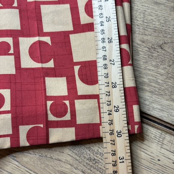 Women’s Talbots Silk Pants with Red and Beige Design Size 14 - Picture 7 of 7